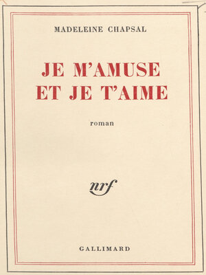 cover image of Je m'amuse et je t'aime